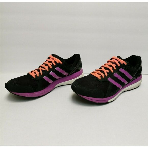Adidas Adizero Black / Purple Women's Tempo 7 Boost Running Shoes Size 10 M(B) - Picture 4 of 7